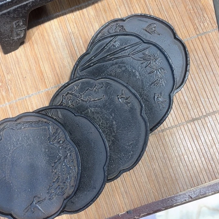 蜜安罐瓷香炉锡茶则