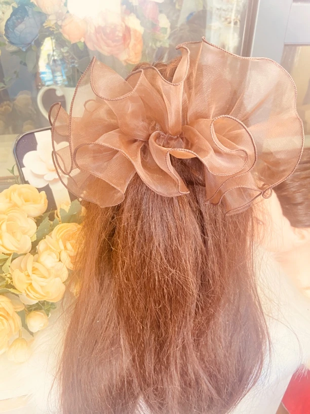 韩国小仙女甜美时尚纱纱发带H256