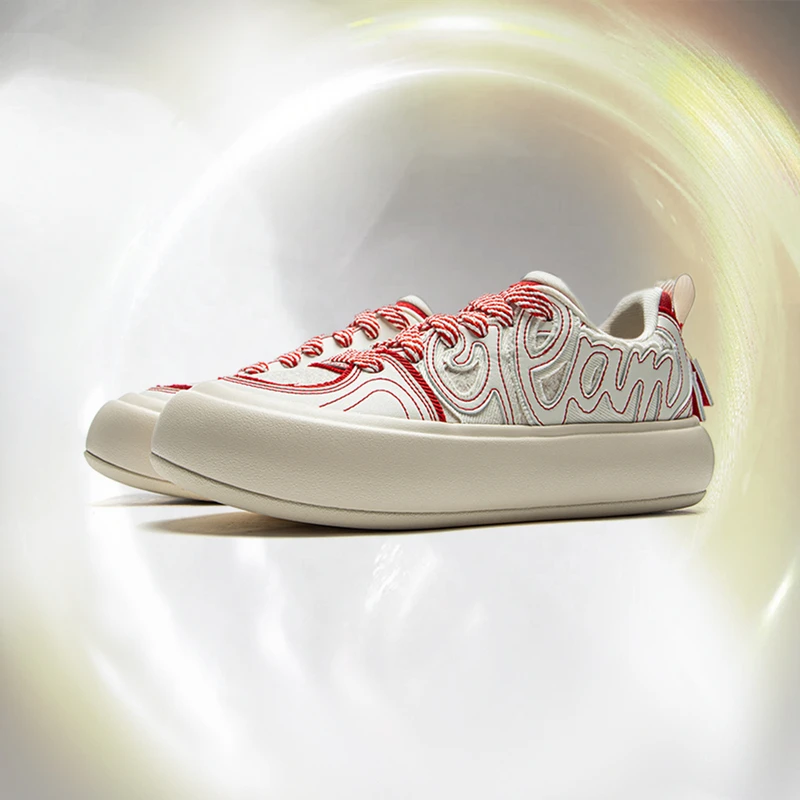 【泡芙PLATFORM】中国李宁女子低帮潮流时尚百搭运动鞋AZGV044