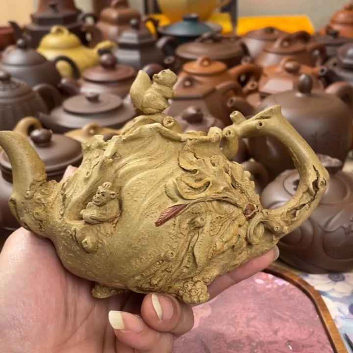 向***️茶壶段泥供春壶