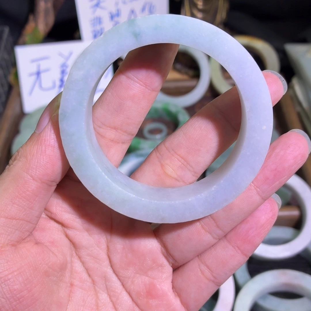 定制翡翠未镶嵌翡翠A货毛胚手镯定制