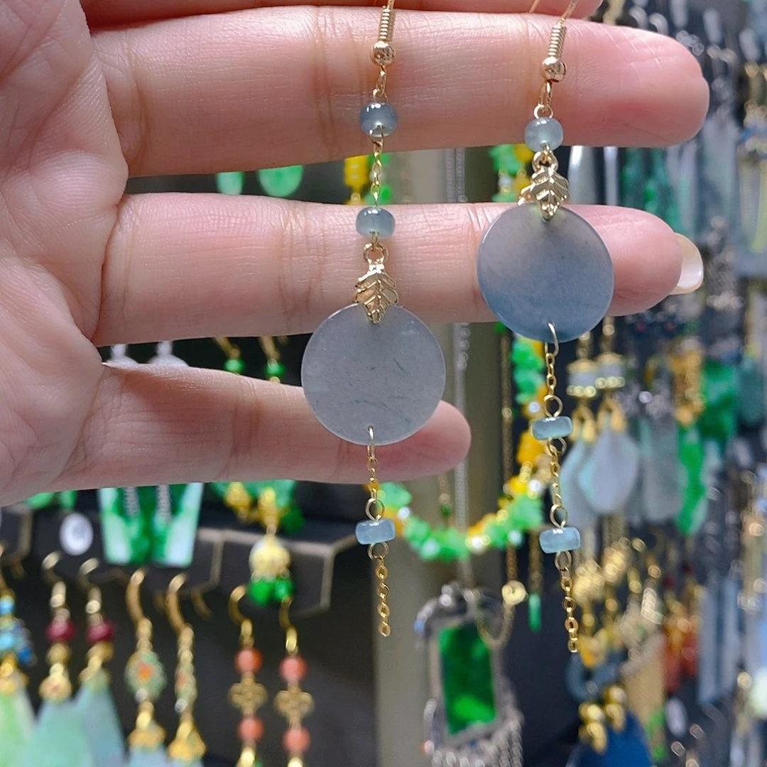 未镶嵌翡翠耳饰翡翠