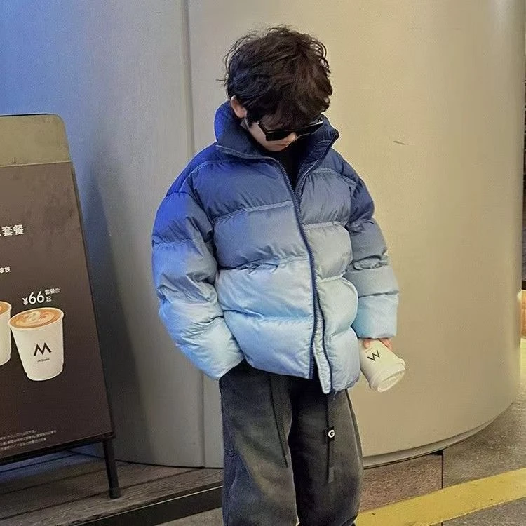 F00557男童秋冬季加棉加厚棉衣外套2025年棉袄儿童大童夹克服棉服
