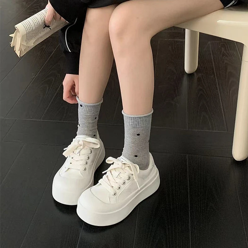 【格西潮鞋】欧货真皮厚底鞋女增高休闲小白鞋2025春季新款板鞋潮鞋