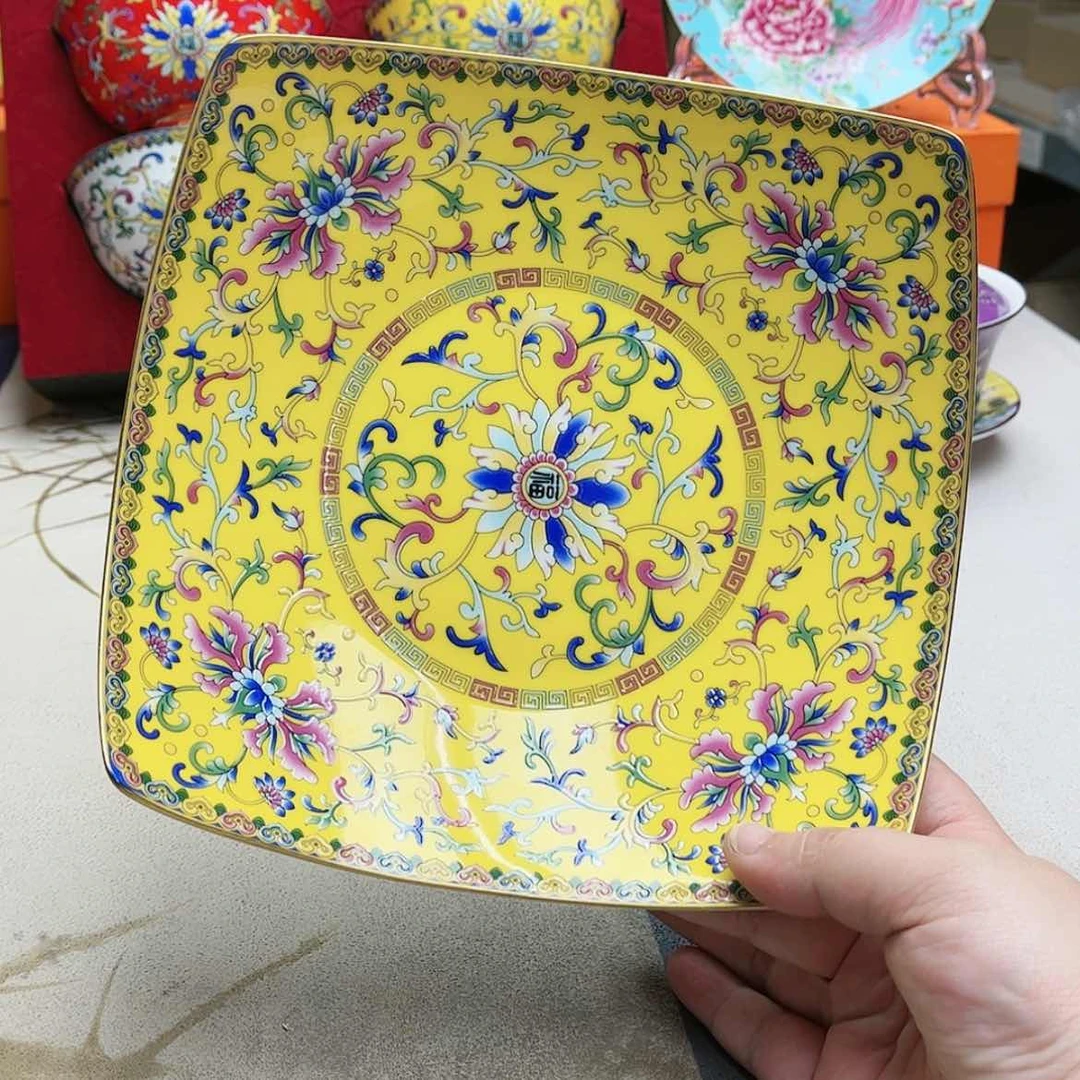 【闪购商品】珐琅8英寸2。。。。。方深。。。