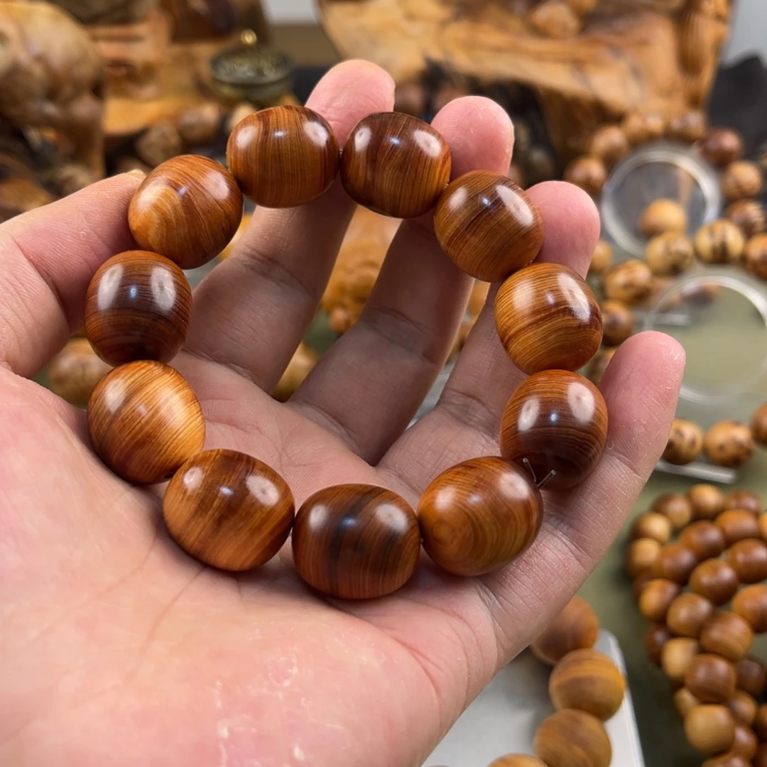 集***灶柏木无事牌1820枣珠