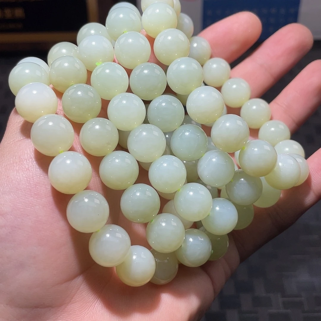 和田玉高糯且末料手串多样性发一未镶嵌