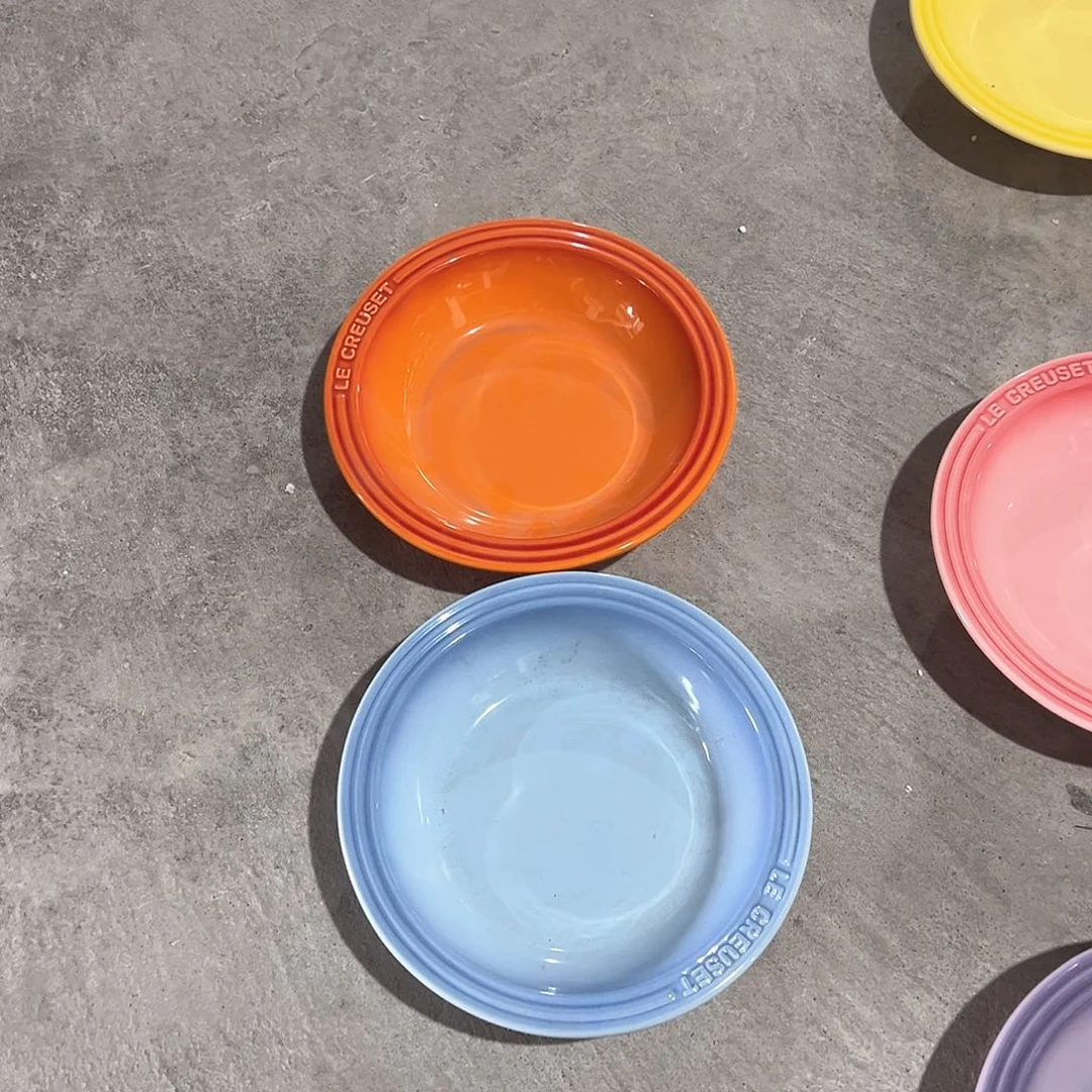 陶瓷 瑕疵 大餐前 天蓝➕橙色色