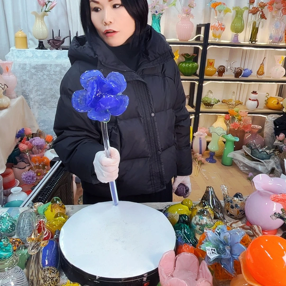 牡丹家悦美居琉璃工艺品瑕疵