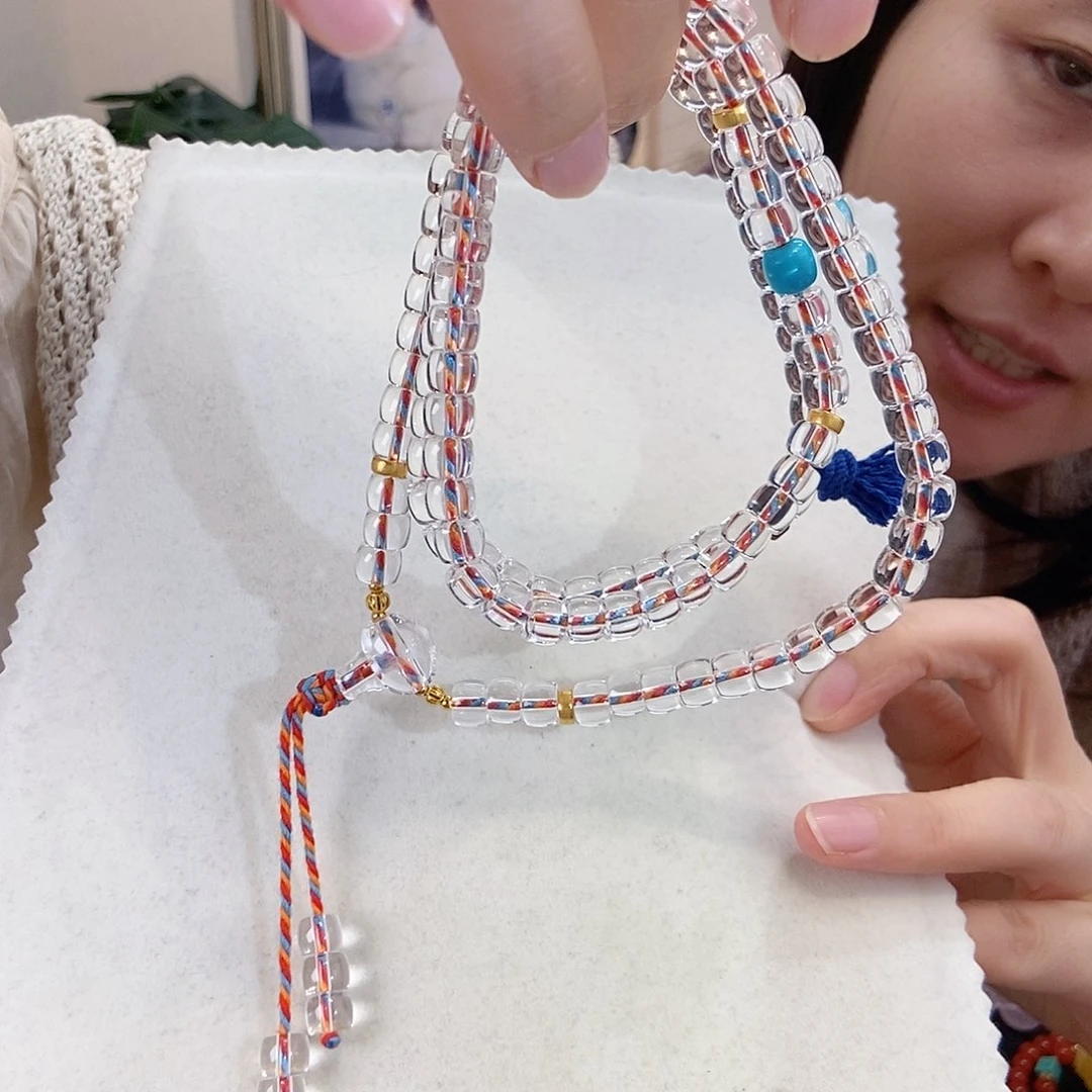 18K金镶嵌颈饰水晶设计款直切7