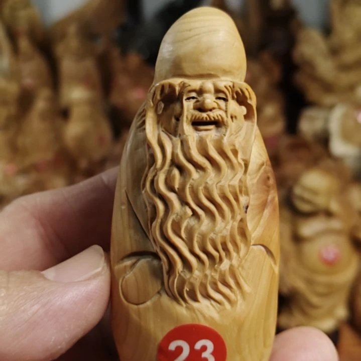 柏木糖心料寿星手把件