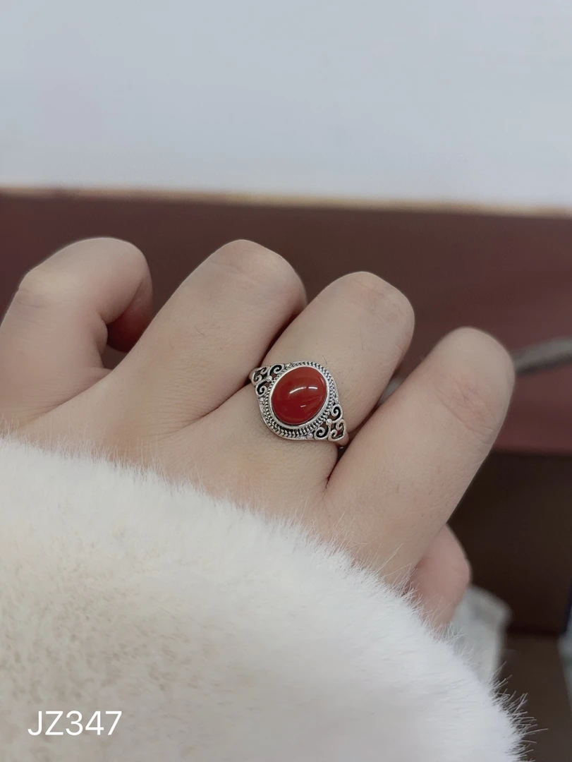 925银银制品 纯银精致大气戒指JZ347