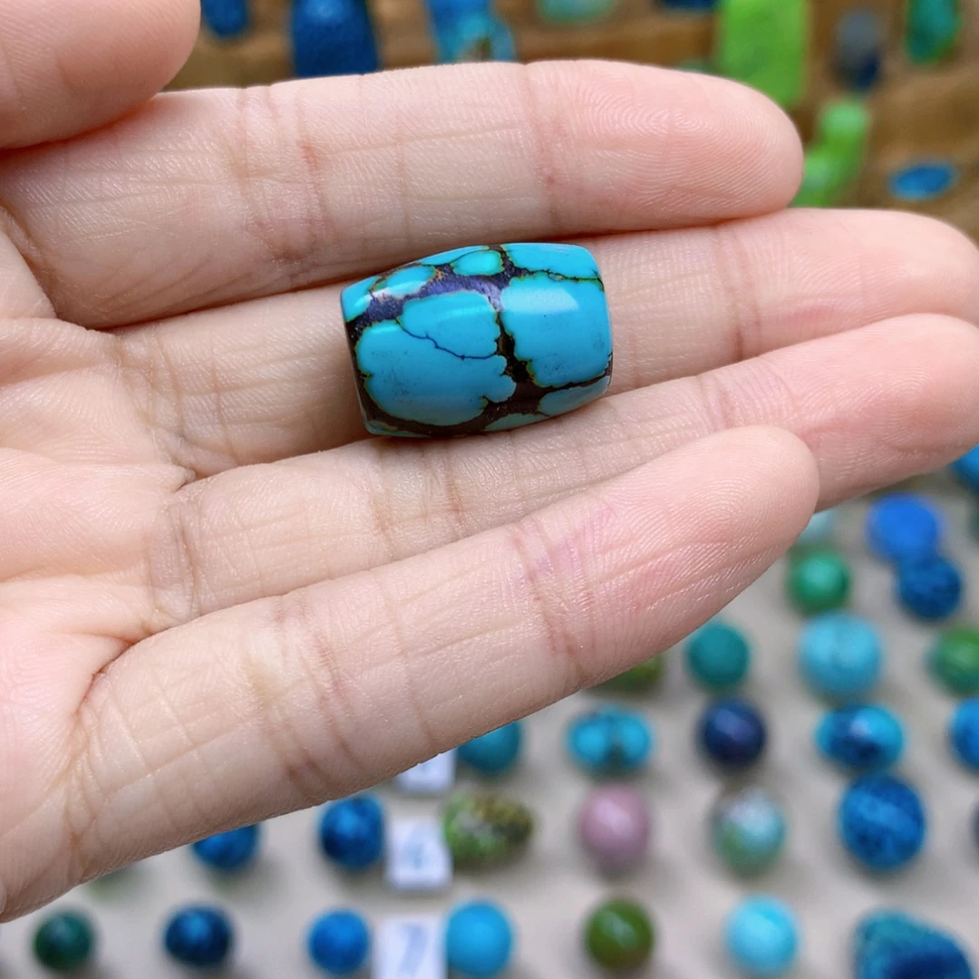 绿松石未镶嵌三彩随行