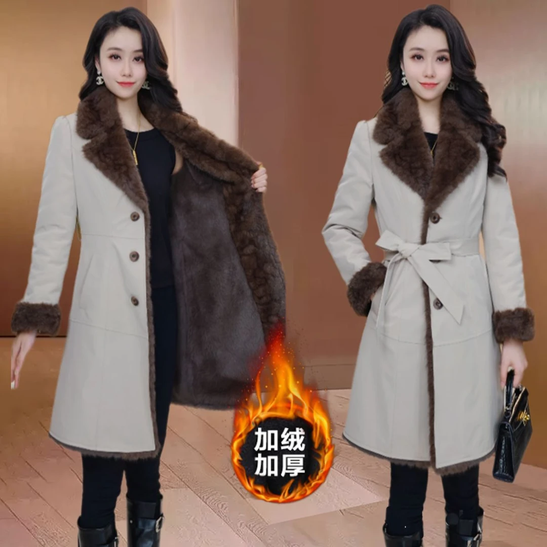 小香风减龄洋气保暖毛呢外套女2025新款加厚显瘦高级感中长款大衣