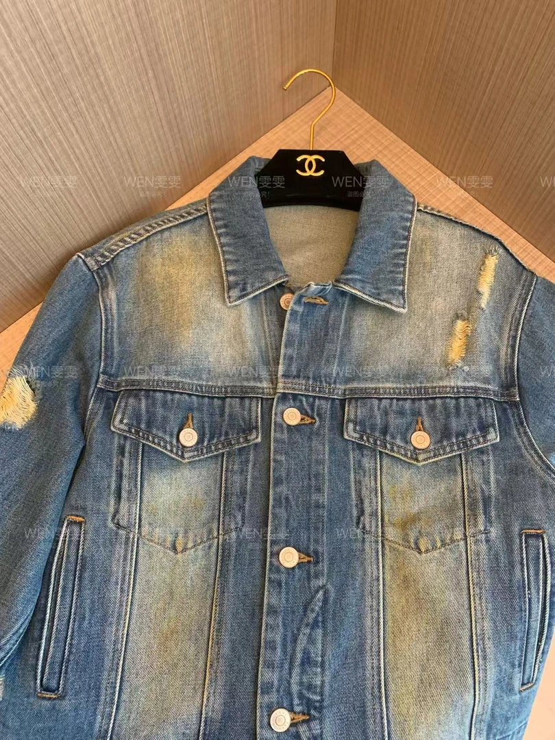 【WEN轻奢】2025新款蓝色复古潮流水洗休闲外套WWW0361