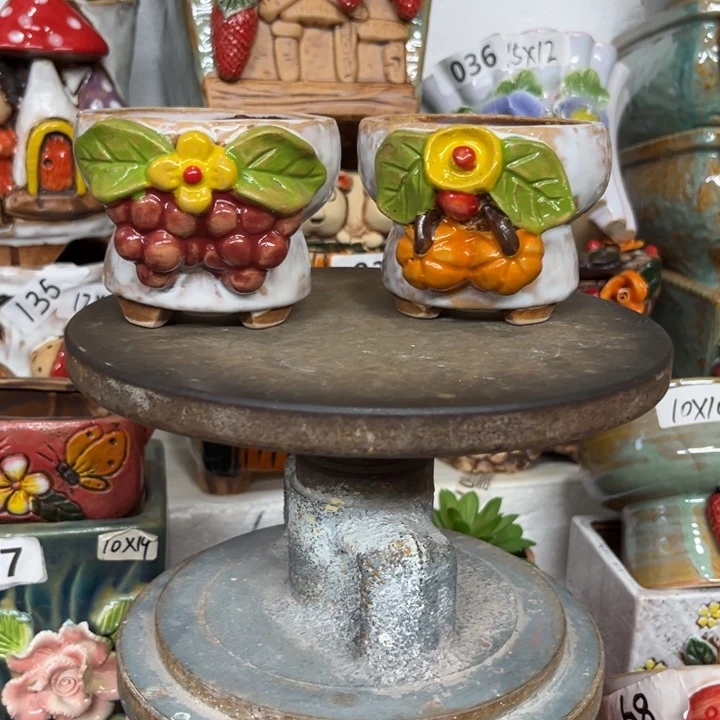 紫砂花盆粗陶材质多肉花盆