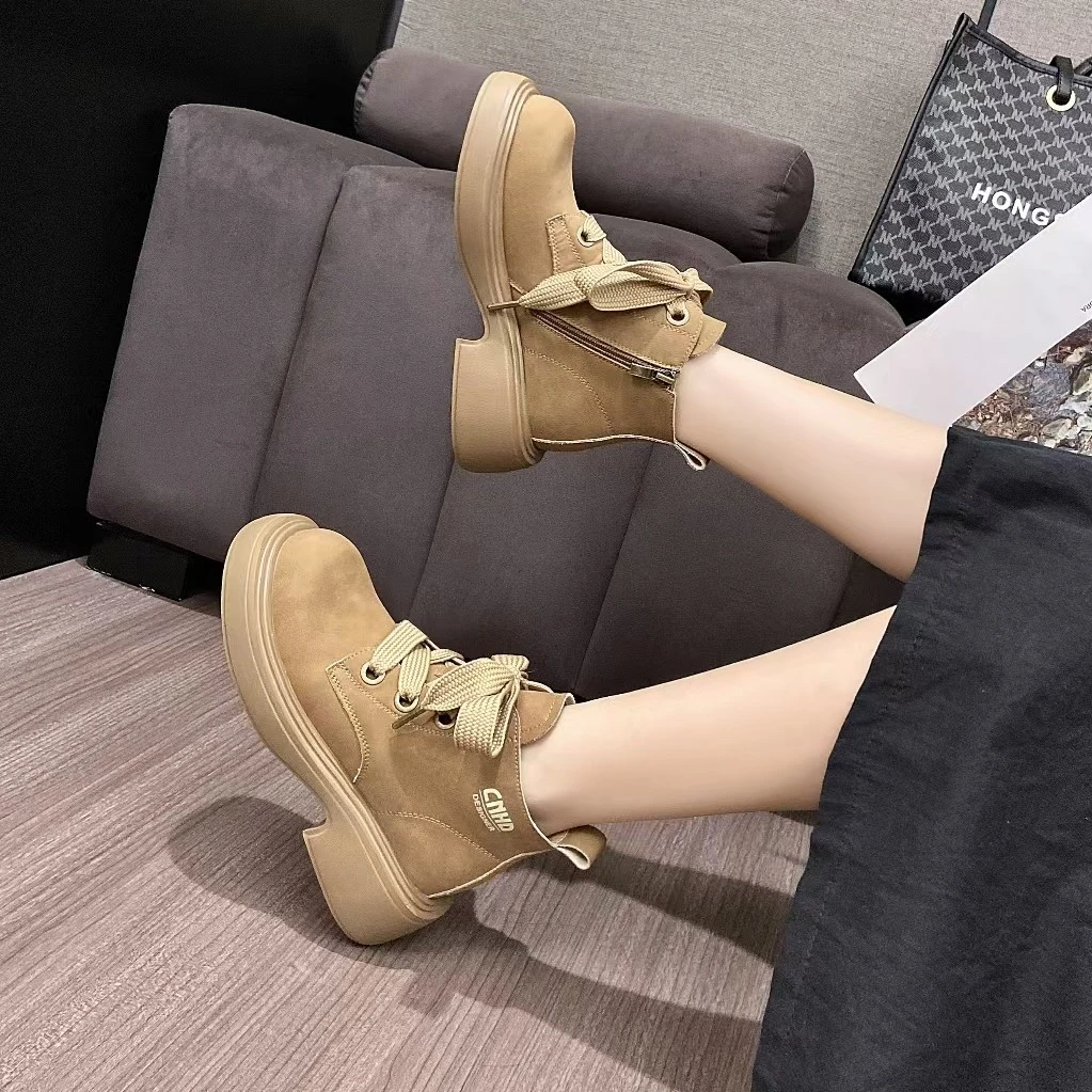 93440-3真皮绒里马丁靴时尚短靴