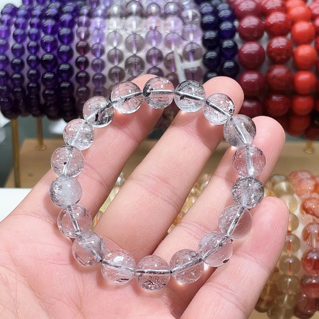 未镶嵌手链烟晶卡11油胆闪灵