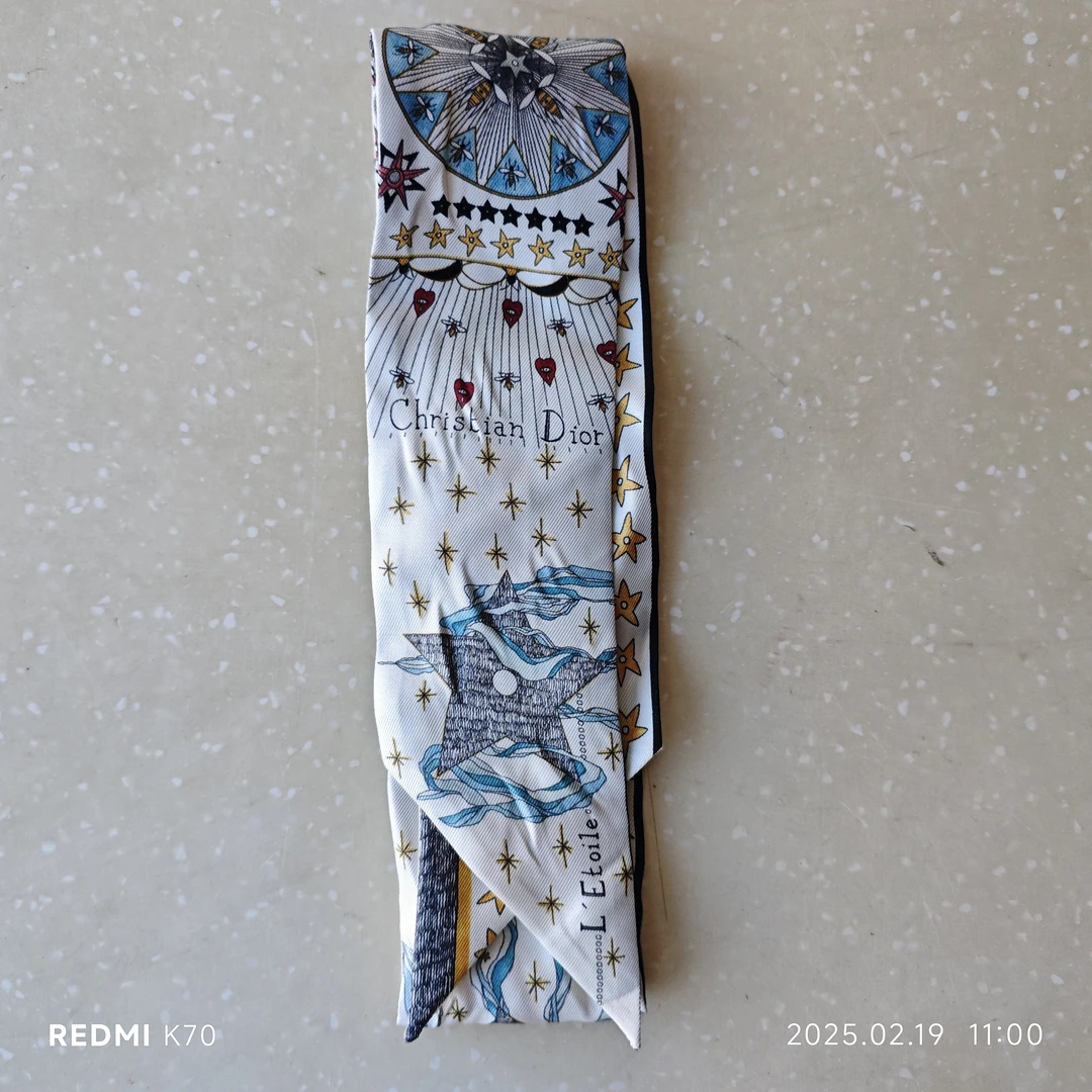 95新 DIOR/迪奥 麦殿/丝巾105✘6/250218VMLTL04
