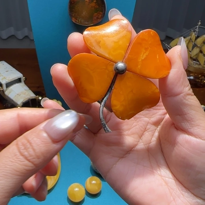 琥珀未镶嵌颈饰波兰设计款琥珀蜜蜡