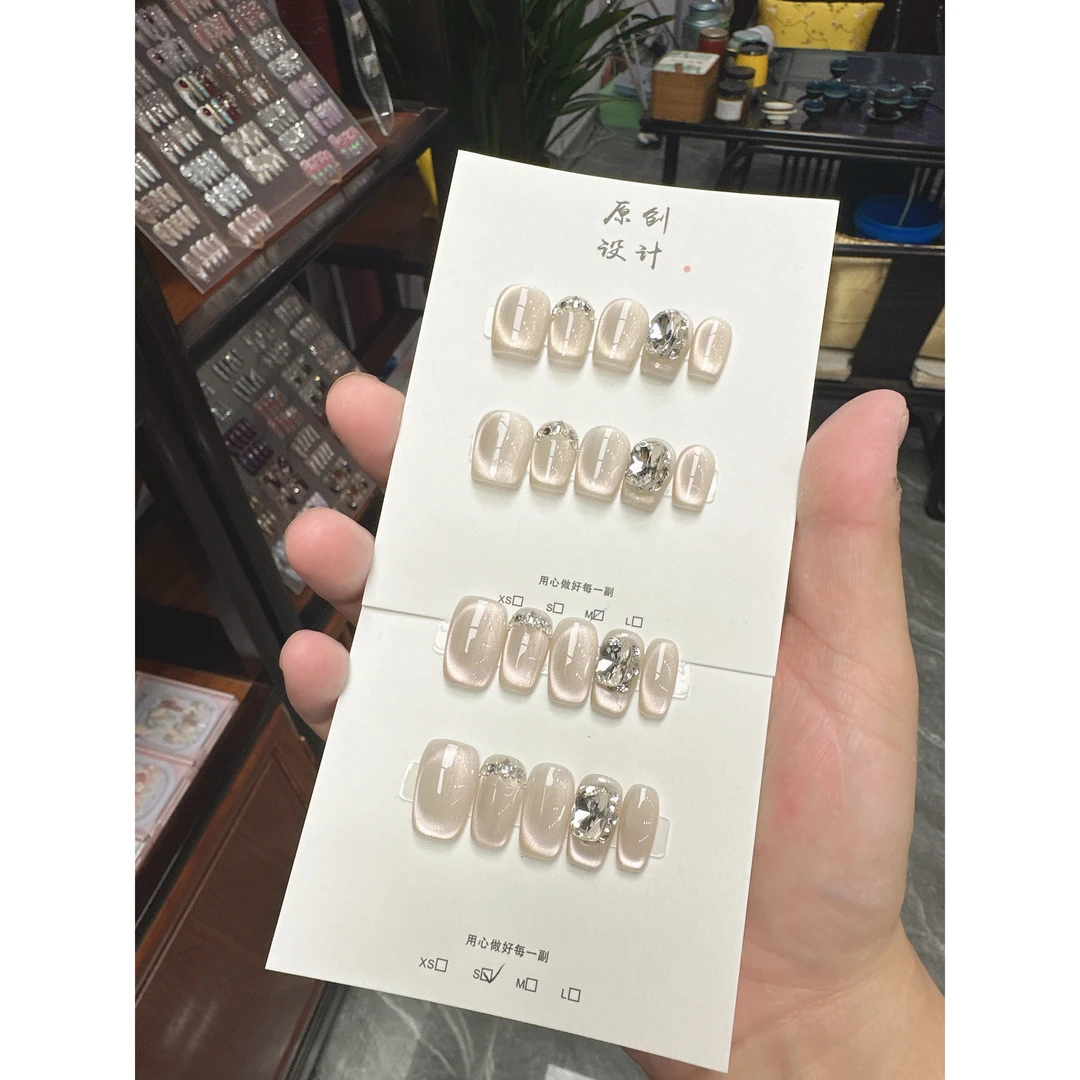 【冰美人】手工穿戴甲穿戴美甲假指甲贴学生孕妇可佩戴