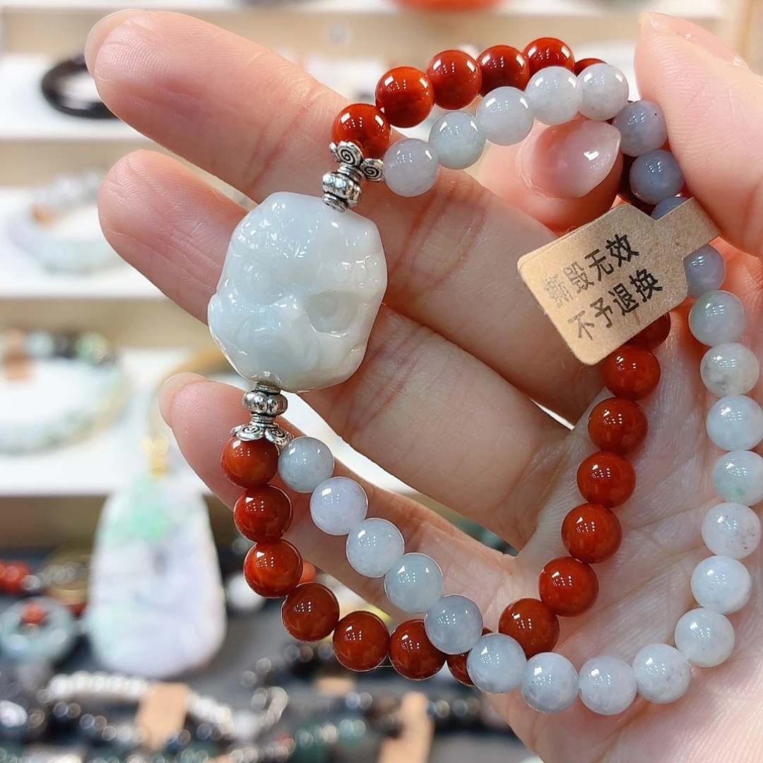 翡翠未镶嵌手链手串