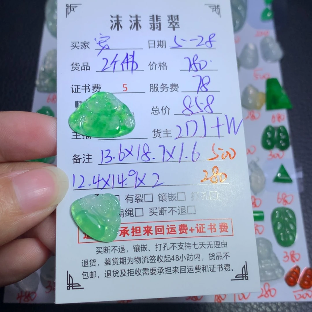 【闪购商品】翡翠未镶嵌颈饰?**歌