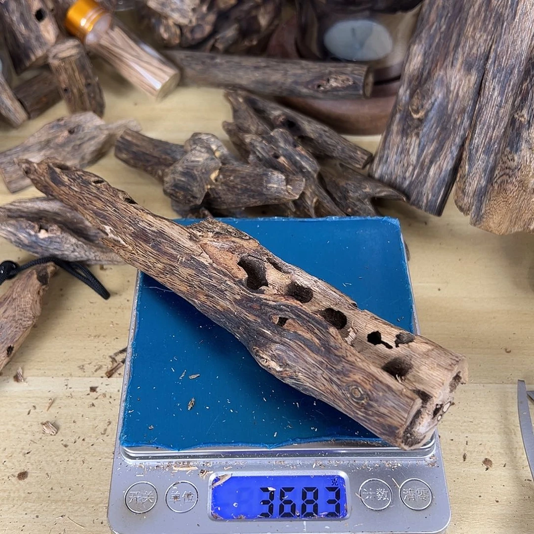 香料绿奇楠虫漏36克白棋