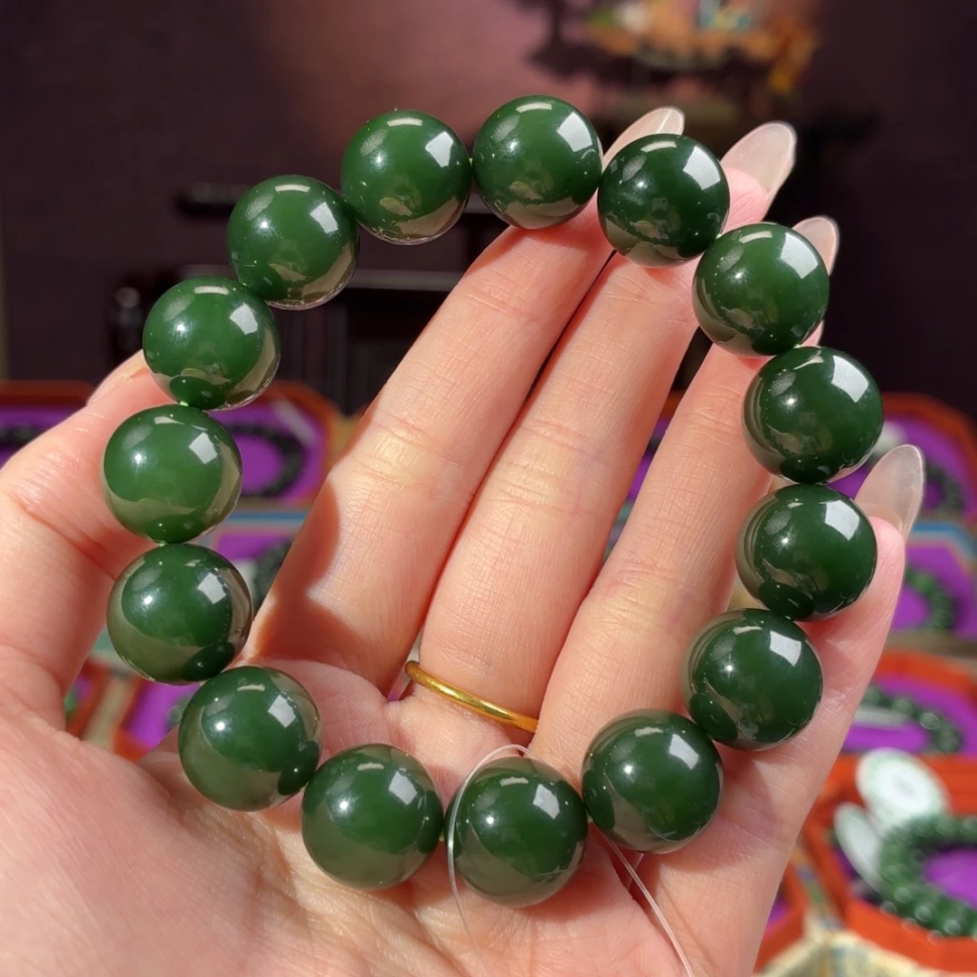 和田玉（碧玉）未镶嵌手串