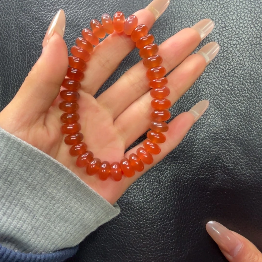 南红玛瑙未镶嵌手串小庄冰红手串