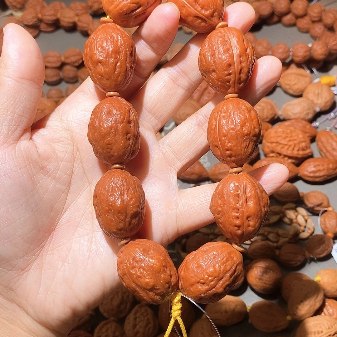 吊坠文玩核桃22尺光头大枣手持
