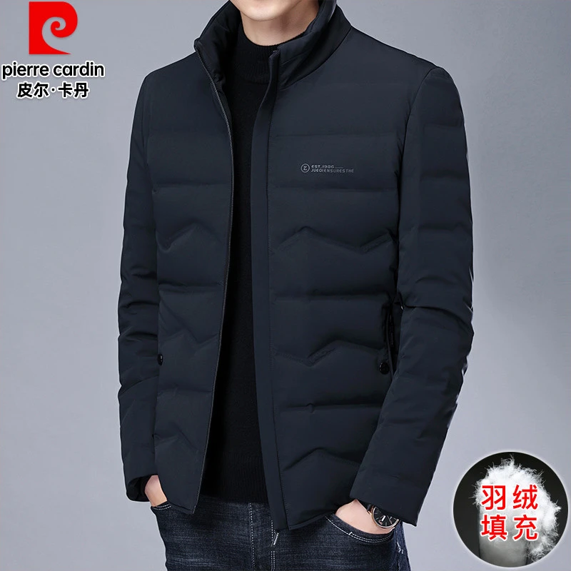 皮尔卡丹2025冬季新款羽绒服男立领短款加厚爸爸装保暖面包服外套