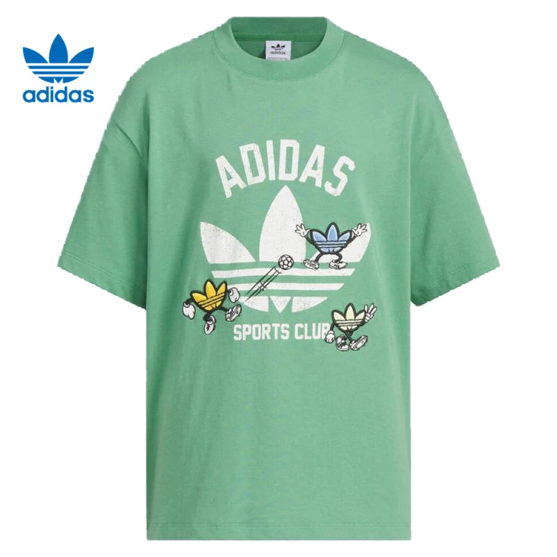 adidas Originals三叶草JK TEE SS针织无领短T恤KB0584