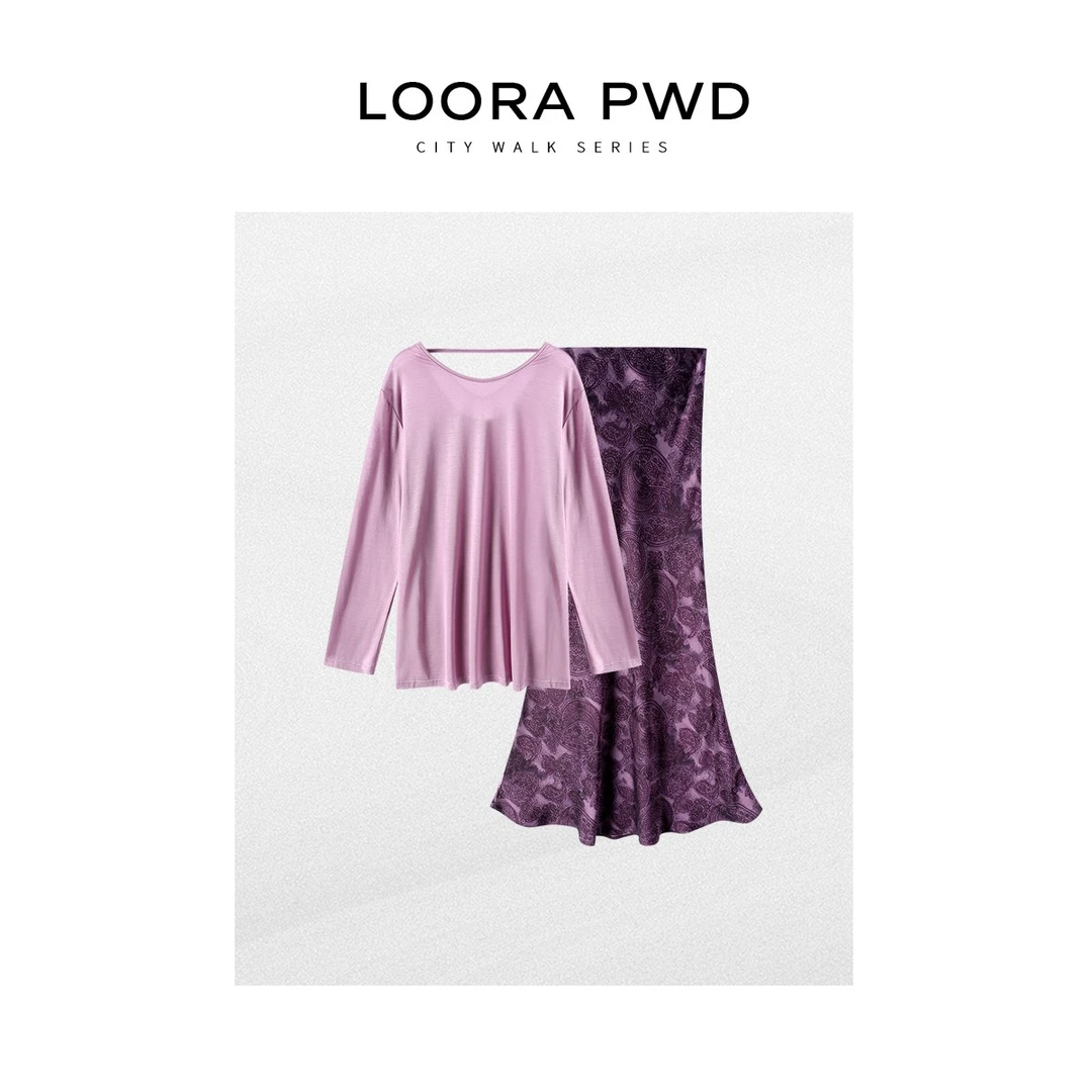 LOORAPWD/罗拉密码 夏季薄款印花休闲套装25CJBD0186N