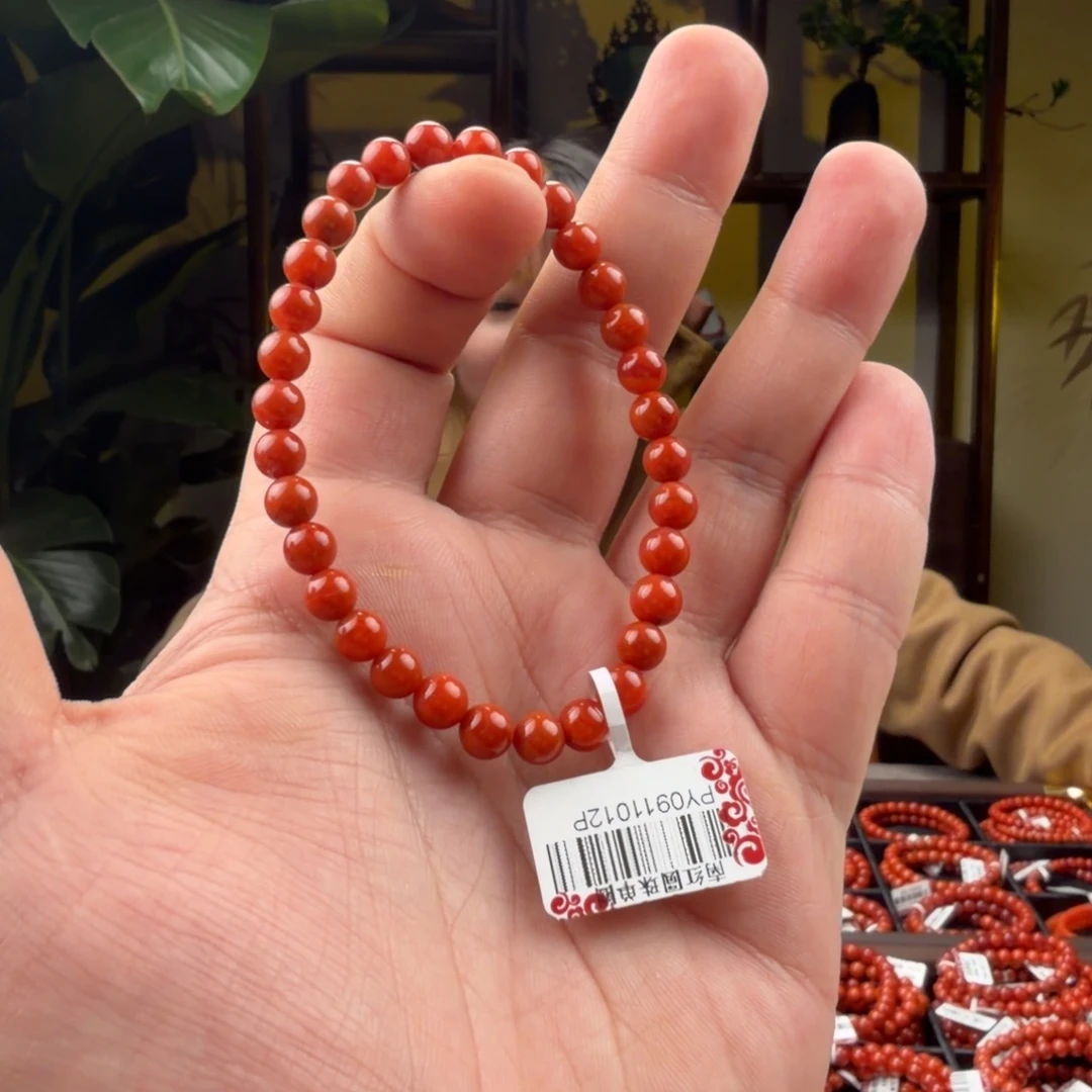 南红玛瑙未镶嵌手链6