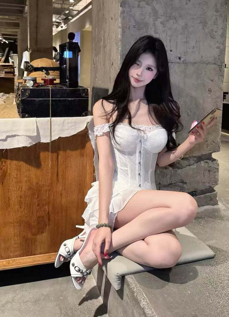 【白月光蕾丝】绑带性感鱼骨