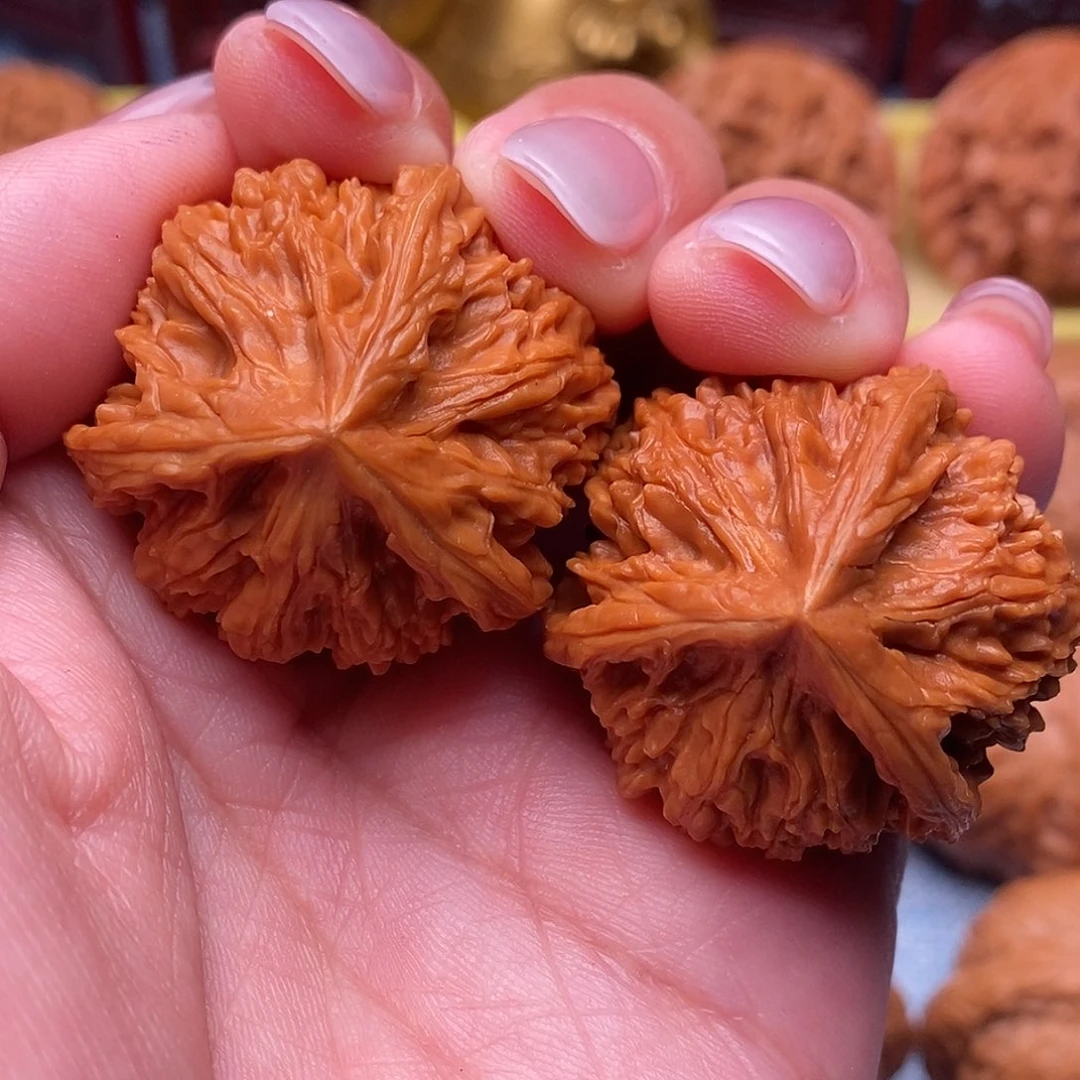 文玩核桃把件御龙粗筋三棱34全品