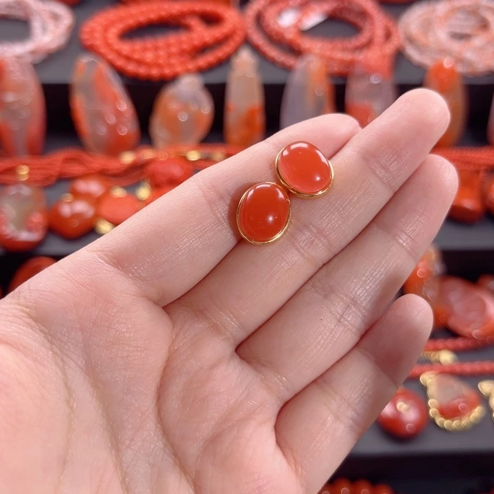 南红玛瑙南红银S925镶嵌