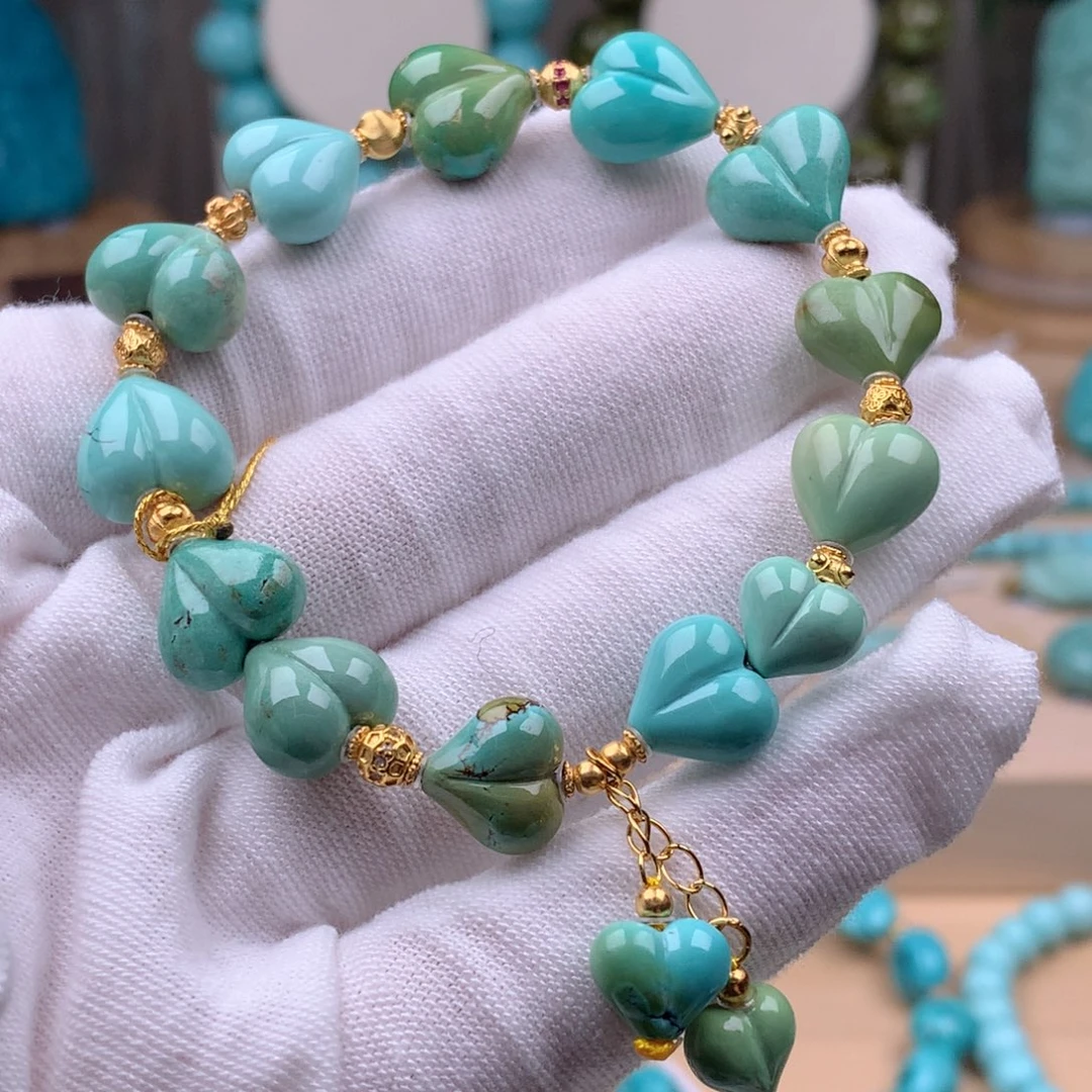 绿松石银S925镶嵌珠宝奇石