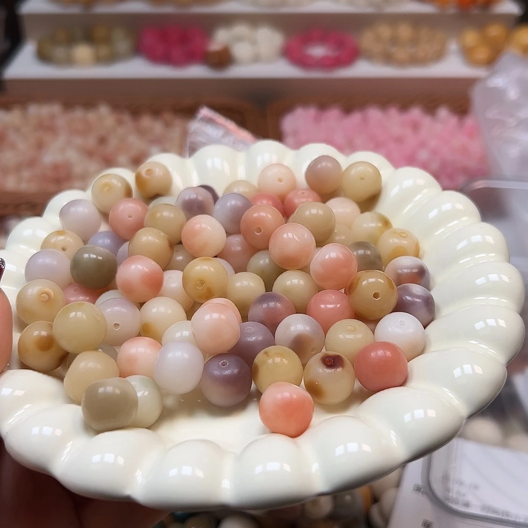 手串菩提根/象牙果卡13非料飘花苹果108颗