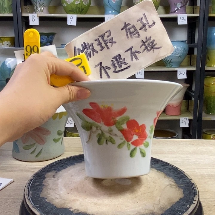 景德镇高温陶瓷花盆