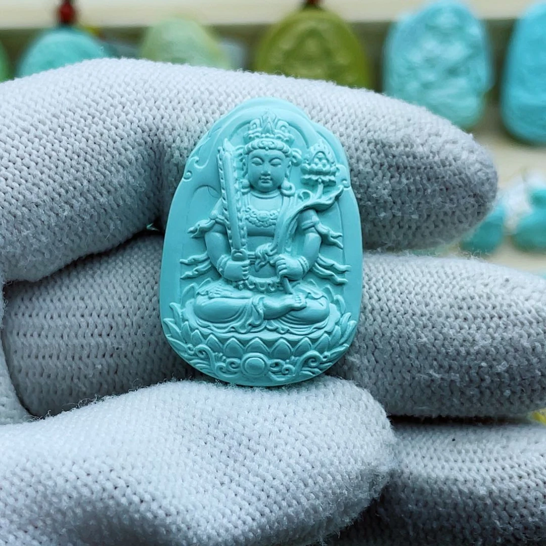 未镶嵌绿松石珠宝半成品