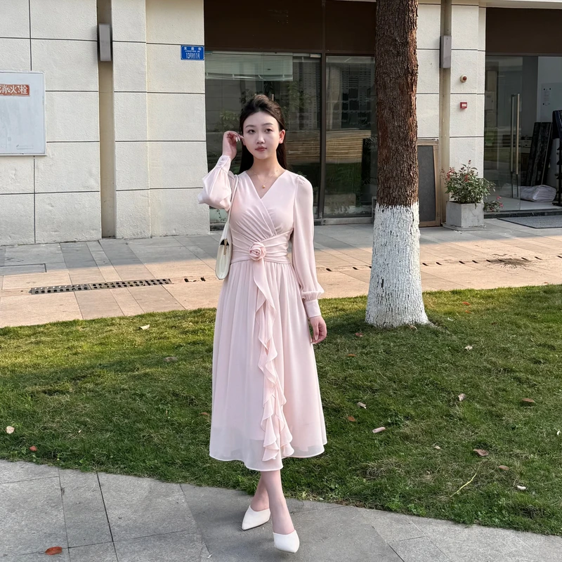 【蜜糖铃兰41】琳琳小个子夏季新款海边度假精致纯欲气质显白连衣裙