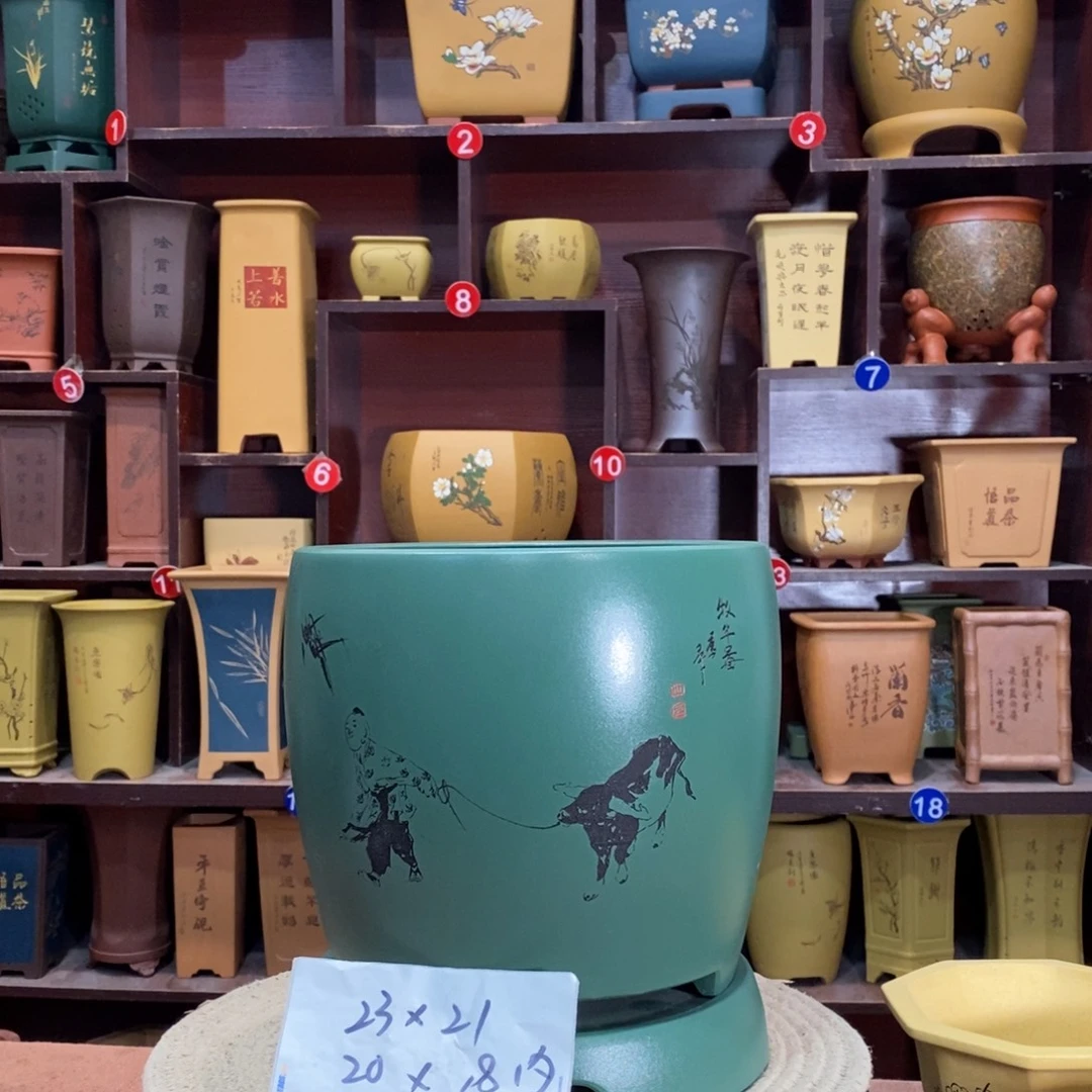 紫砂花盆紫砂花盆