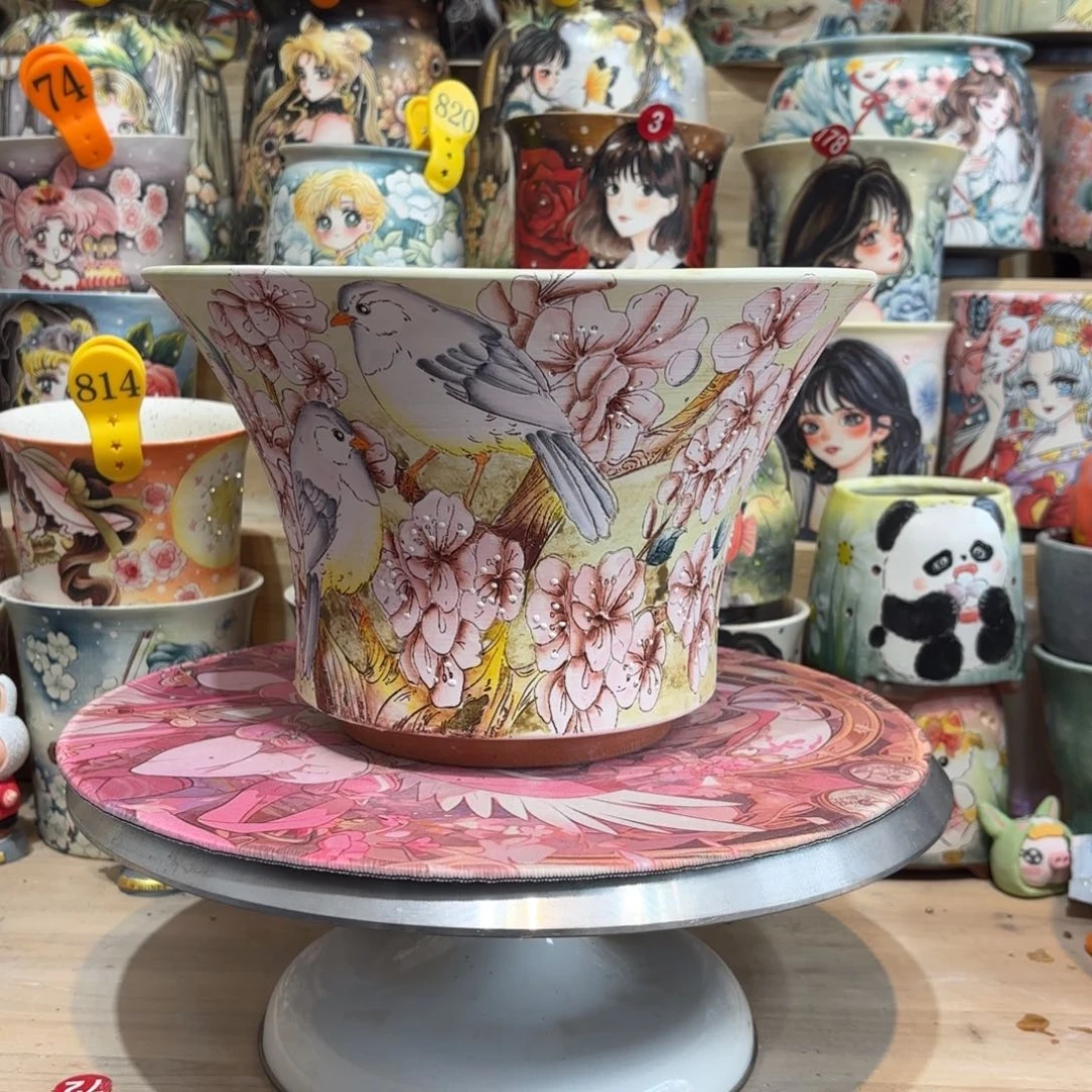 景德镇手绘花盆陶瓷23/15