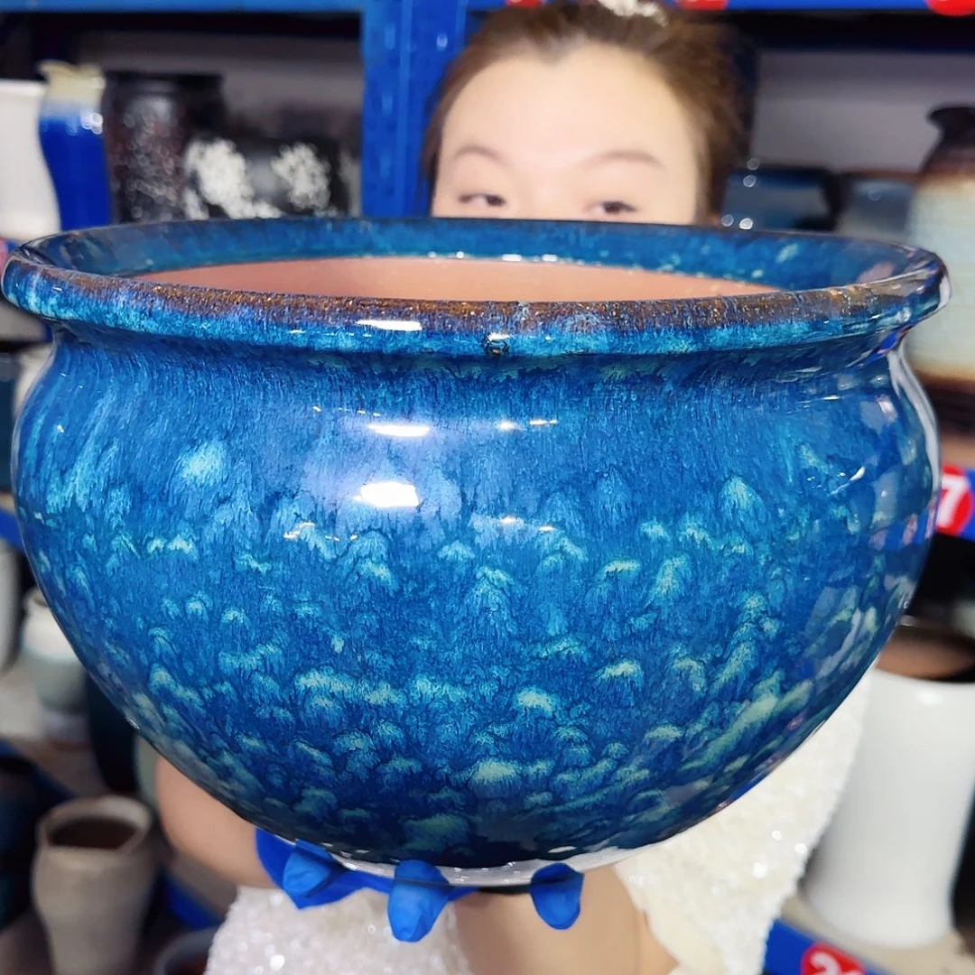 紫砂花盆高20口30