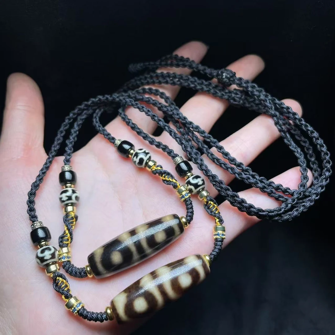 【曹美丽精选】H20499-玛瑙diy脖挂（坦诚三眼）37*12mm-多样性发其一