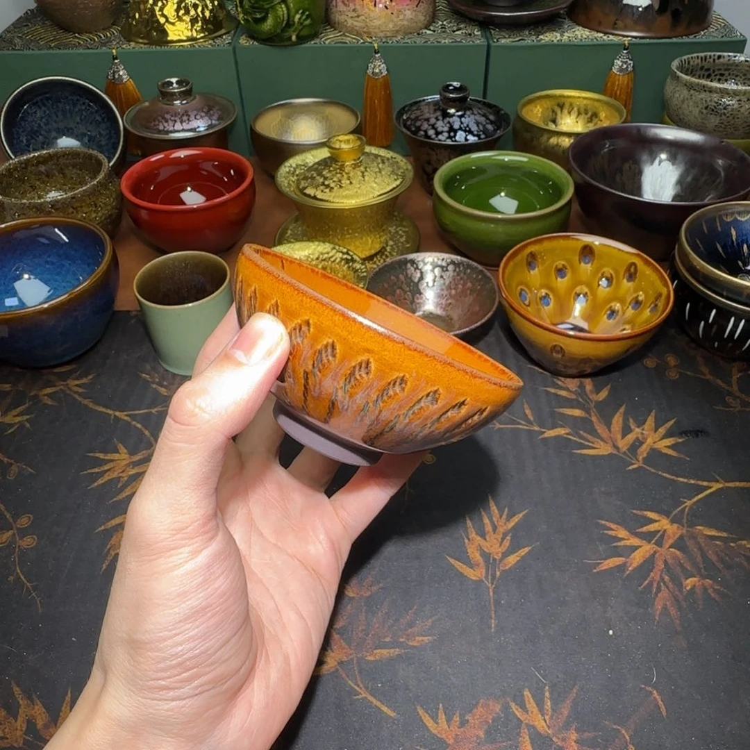 茶盏微瑕建盏，介意勿拍