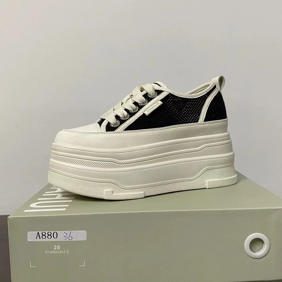 【清仓】2025小个子厚底平增高百搭女鞋A880