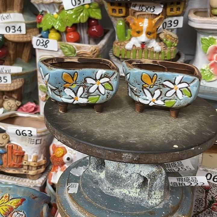 粗陶材质多肉花盆